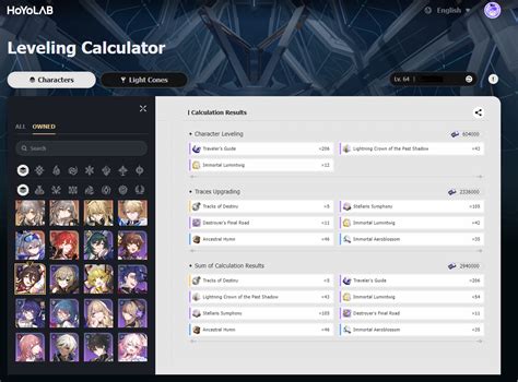 hsr relics calculator|Leveling Calculator — Honkai: Star Rail .